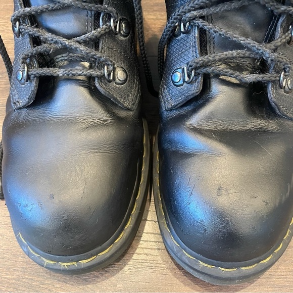 Dr. Martens Men's Earlstoke Black Steel Toe Work Boots Size 13 - Picture 12 of 16